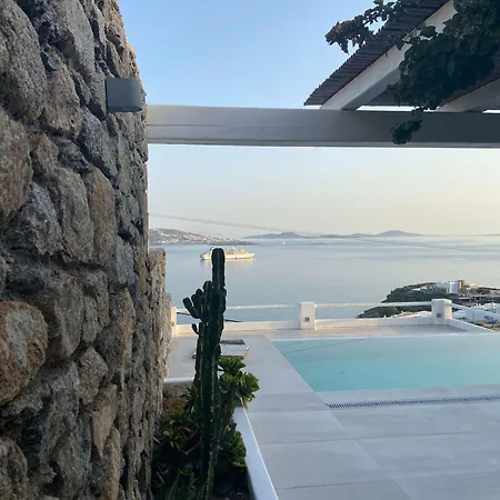 Villa Mykonian Luxury Azure W Sea View And Pool *